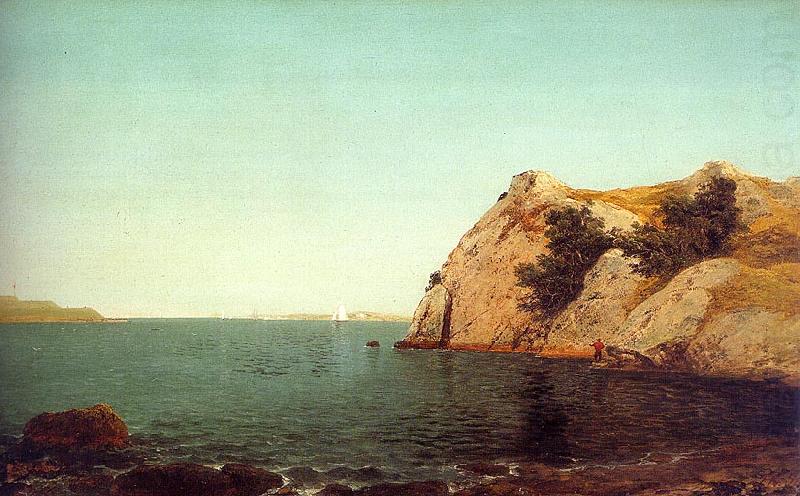 Beacon Rock at Newport Harbor, John Kensett